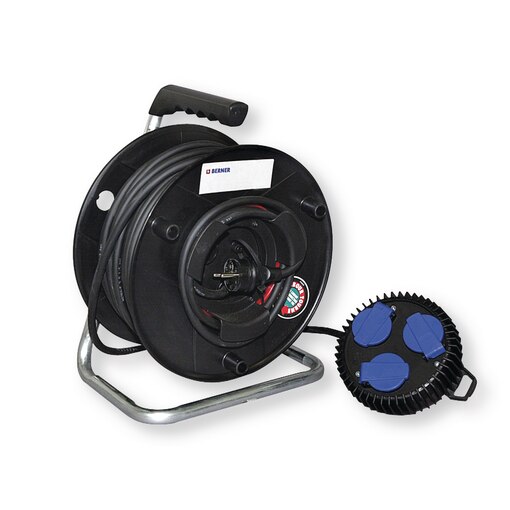 Enrouleur câble contact tournant câble 40 m IP44 H07RN-F 3G1,5mm² 